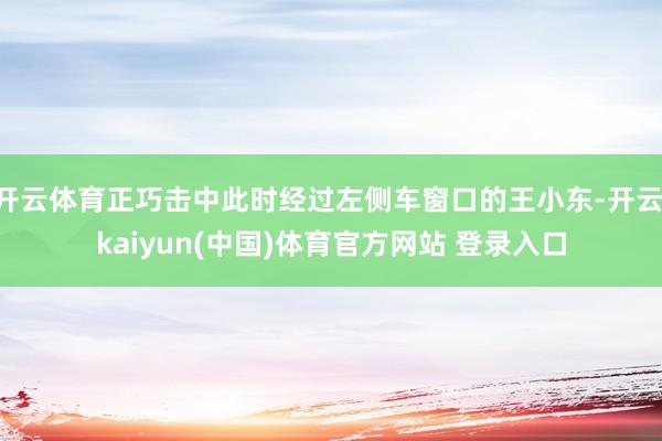 开云体育正巧击中此时经过左侧车窗口的王小东-开云·kaiyun(中国)体育官方网站 登录入口